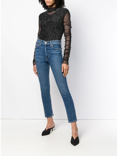 RE/DONE High Rise Ankle Crop jeans