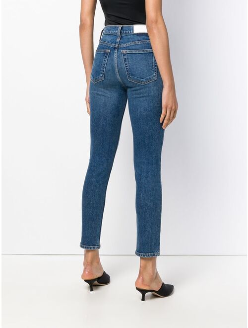 RE/DONE High Rise Ankle Crop jeans