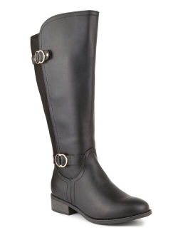 KAREN SCOTT Leandraa Wide-Calf Riding Boots, Created for Macy's