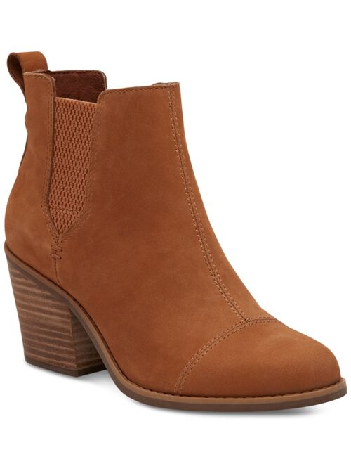 TOMS Women's Everly Cutout Block-Heel Booties