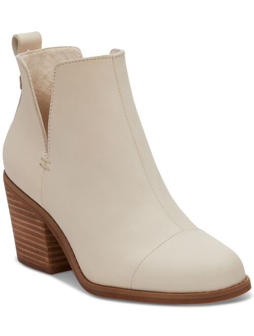 TOMS Women's Everly Cutout Block-Heel Booties