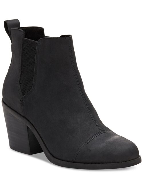 TOMS Women's Everly Cutout Block-Heel Booties