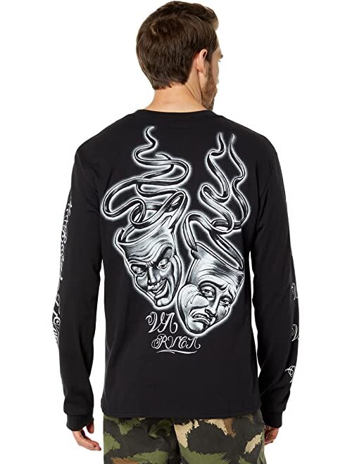 RVCA Mister Cartoon Laugh Now Long Sleeve Tee