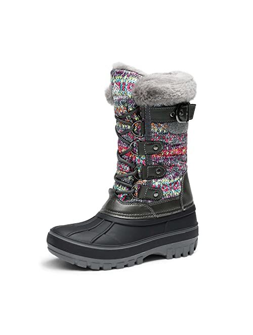 DREAM PAIRS Kids Insulated Waterproof Winter Snow Boots