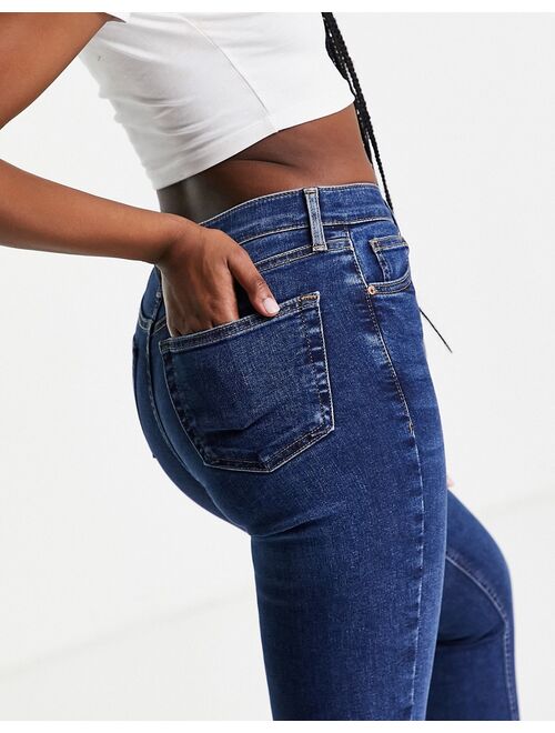 Topshop jamie jeans in rich blue