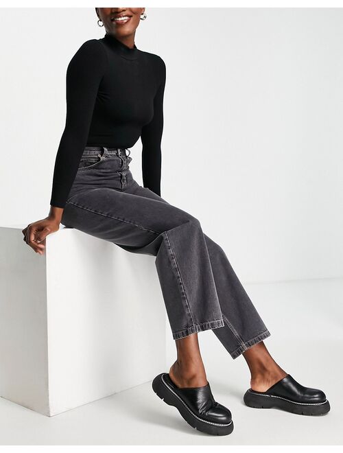 Topshop Baggy jean in dark gray