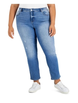 Style & Co Plus Size High-Rise Straight Jeans, Created for Macy's