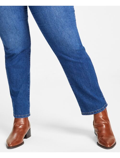 Style & Co Plus Size High-Rise Straight Jeans, Created for Macy's