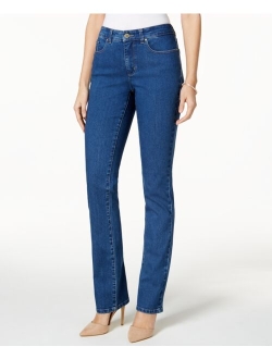 Women's Lexington Tummy Control Straight-Leg Jeans, Short Lengths, Created for Macy's