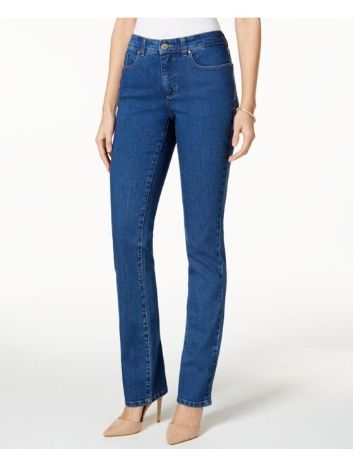 Charter Club Women's Lexington Tummy Control Straight-Leg Jeans, Short Lengths, Created for Macy's