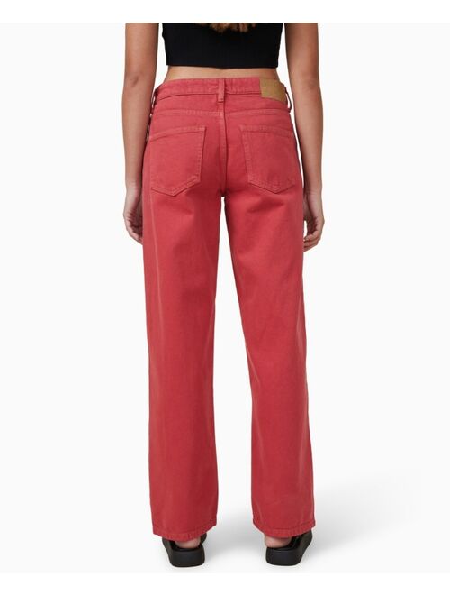 COTTON ON Women's Low Rise Straight Jeans