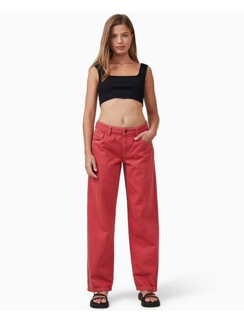 COTTON ON Women's Low Rise Straight Jeans