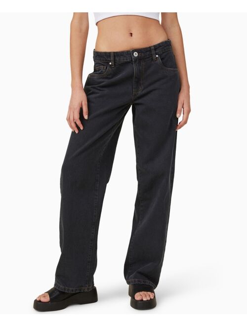 COTTON ON Women's Low Rise Straight Jeans