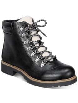 STYLE & CO Maariah Lace-Up Lug Sole Booties, Created for Macy's