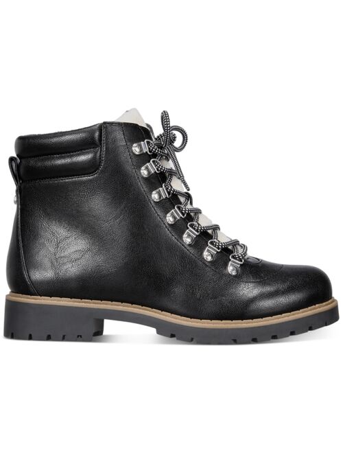 STYLE & CO Maariah Lace-Up Lug Sole Booties, Created for Macy's