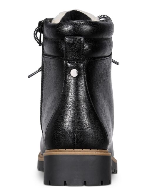 STYLE & CO Maariah Lace-Up Lug Sole Booties, Created for Macy's