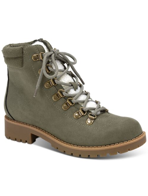 STYLE & CO Maariah Lace-Up Lug Sole Booties, Created for Macy's