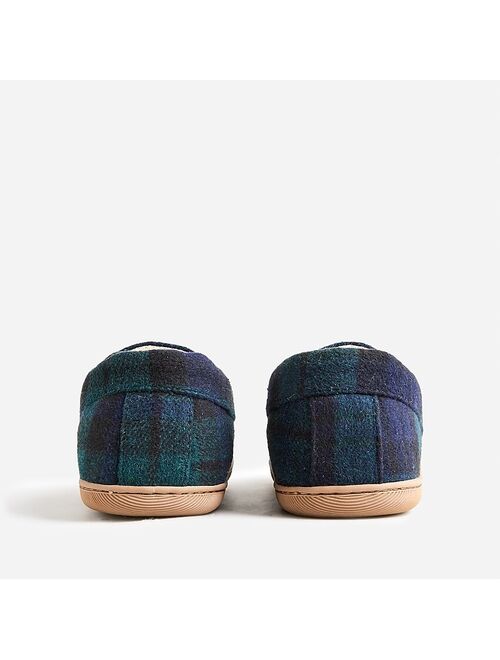 J.Crew Sherpa-lined suede slippers