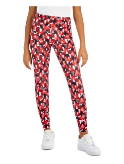 Planet Gold Juniors' Holiday Printed High Rise Leggings