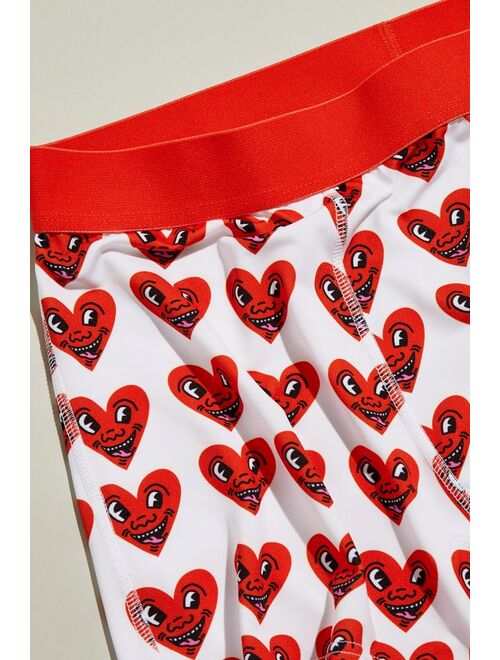 Keith Haring Hearts Allover Pattern Boxer Brief