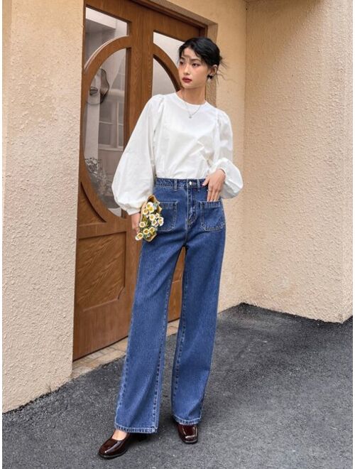 DAZY Dual Pocket Straight Leg Jeans Without Belt