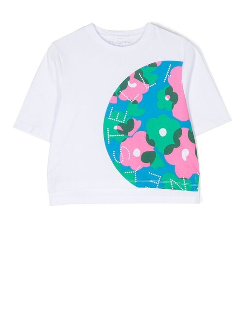 Stella McCartney Kids logo-print short-sleeve T-shirt