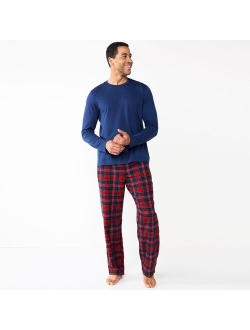 Top & Flannel Pants Pajama Set