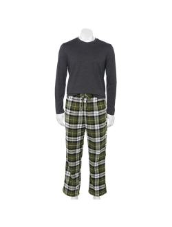 Top & Flannel Pants Pajama Set