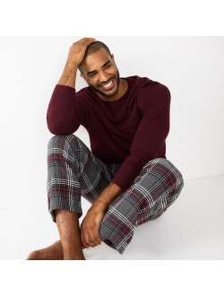 Top & Flannel Pants Pajama Set