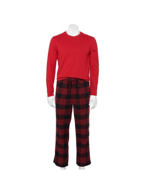 Men's Sonoma Goods For Life Top & Flannel Pants Pajama Set