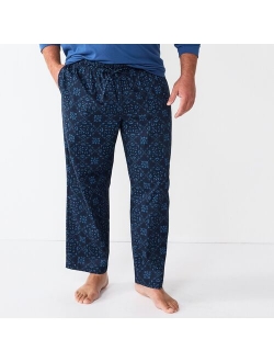 Big & Tall Sonoma Goods For Life Brushed Poplin Sleep Pants