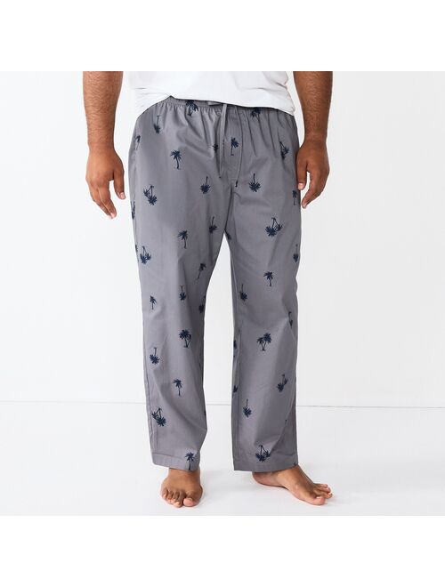 Big & Tall Sonoma Goods For Life Brushed Poplin Sleep Pants