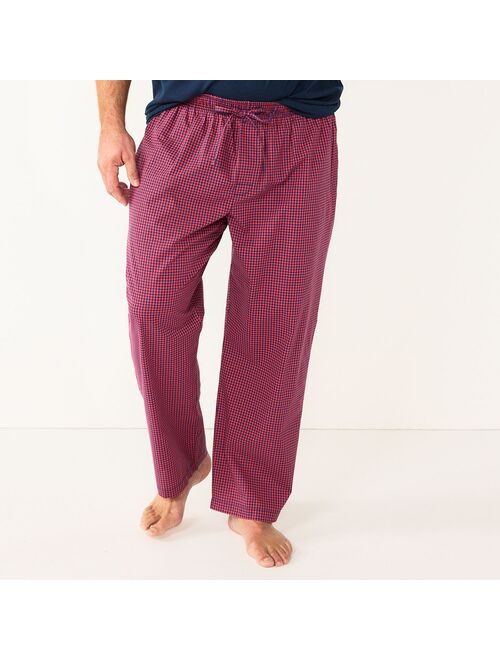 Big & Tall Sonoma Goods For Life Brushed Poplin Sleep Pants