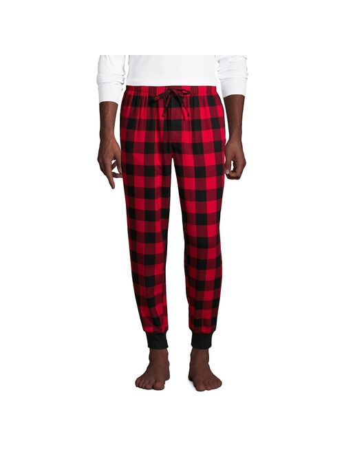 Men's Lands' End Flannel Jogger Pajama Pants