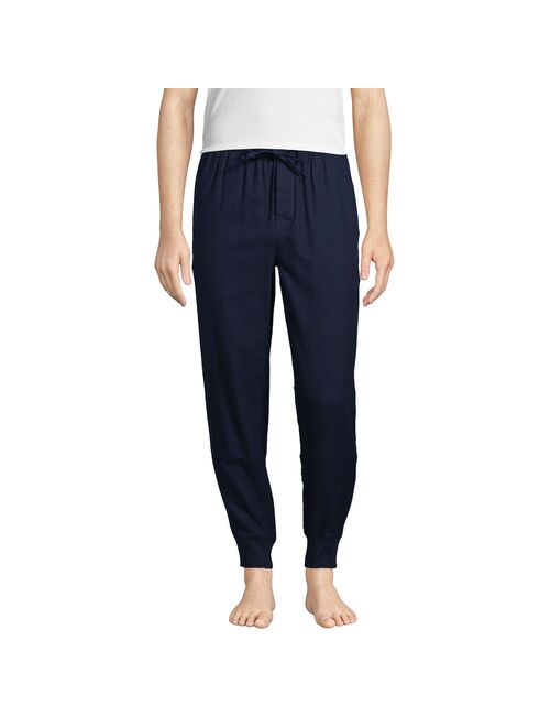 Men's Lands' End Flannel Jogger Pajama Pants