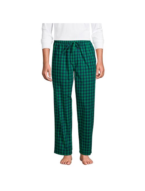 Men's Lands' End Broadcloth Pajama Sleep Pants