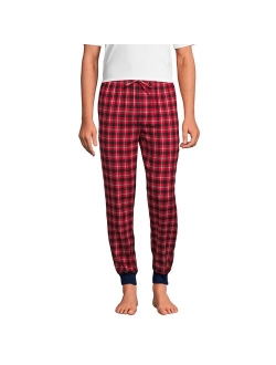 Big & Tall Lands' End Plaid Flannel Jogger Pajama Sleep Pants