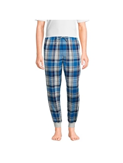 Big & Tall Lands' End Plaid Flannel Jogger Pajama Sleep Pants