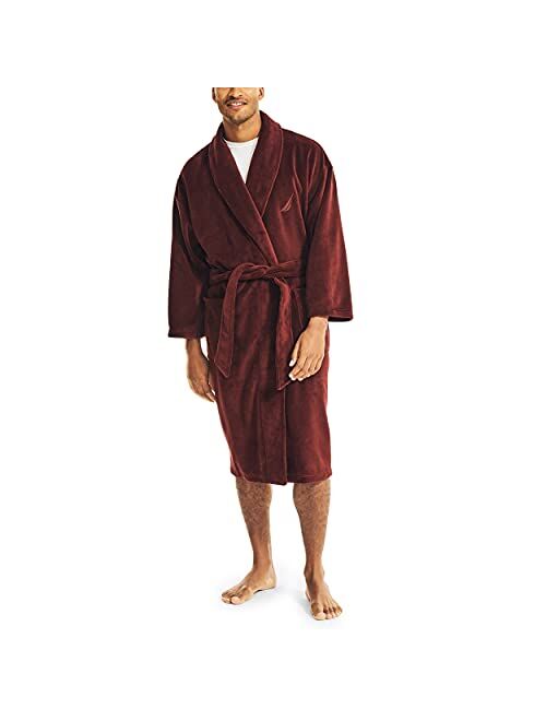 Nautica Men's Solid Shawl Robe