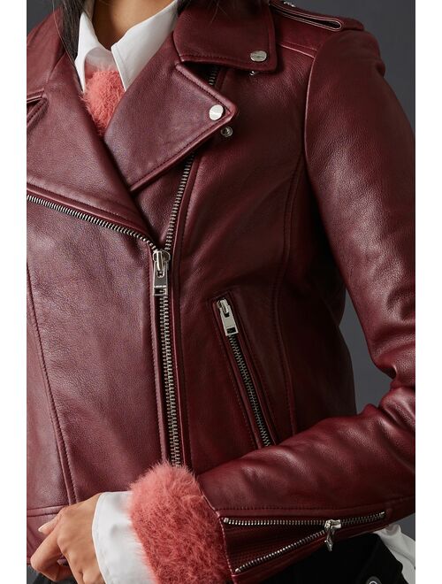 Lamarque Donna Leather Moto Jacket