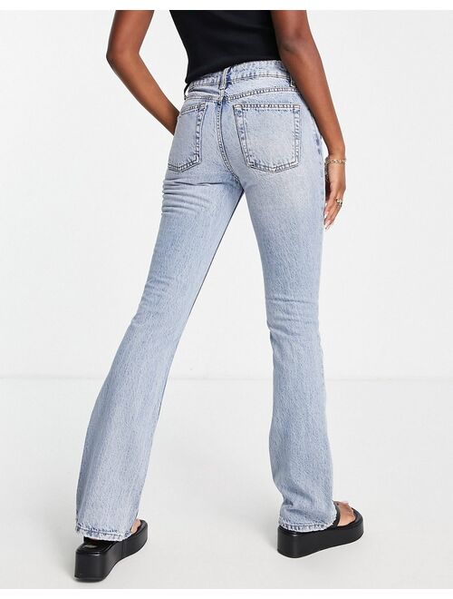 ASOS DESIGN flare jeans in light blue