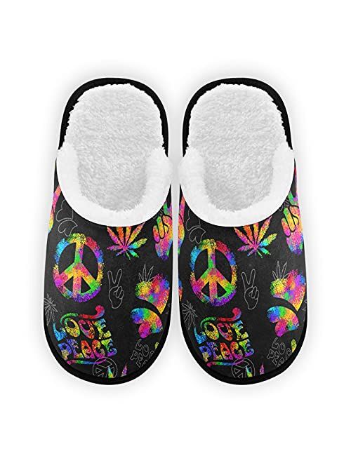 Umidedor Slippers Soft Memory Foam Non-Slip Indoor House Slippers Home Shoes for Bedroom Hotel Travel Spa