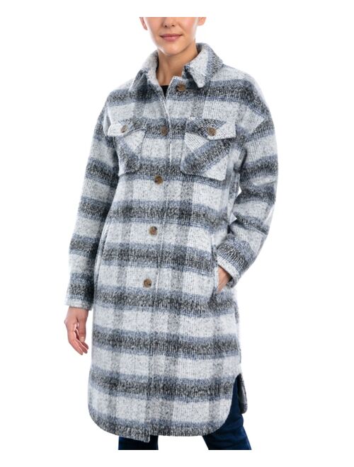 LUCKY BRAND Women's Plaid Shirt Jacket