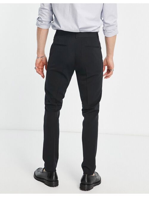 ASOS DESIGN skinny smart pants in black