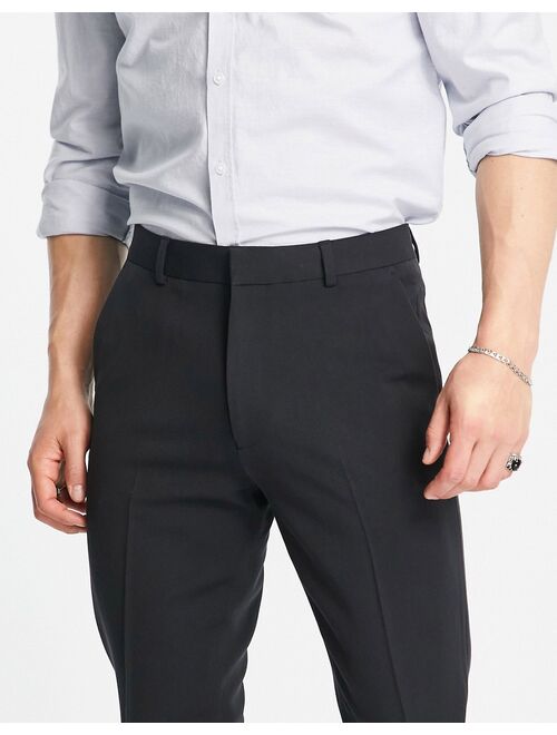 ASOS DESIGN skinny smart pants in black