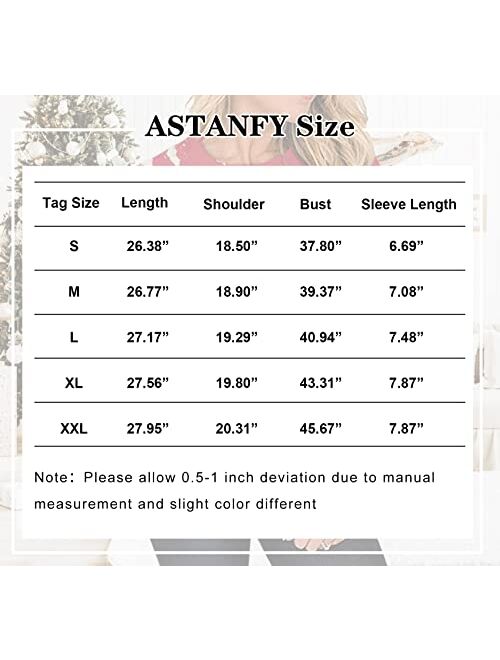 ASTANFY Merry Christmas Sweatshirts for Women Christmas Trees Graphic Shirts Cute Santa Truck Pullovers Xams Long Sleeve Tops