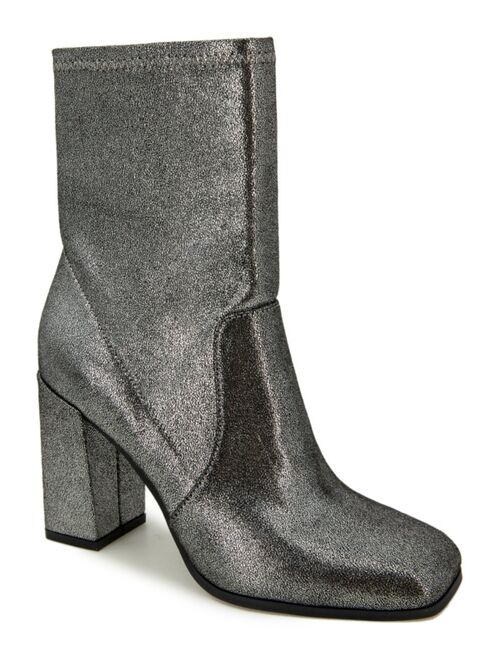 KENNETH COLE NEW YORK Women's Jax Block Heel Stretch Boots