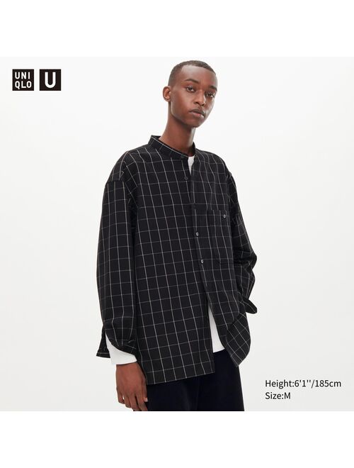 UNIQLO U Flannel Oversized Checked Long-Sleeve Shirt