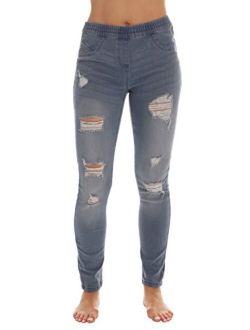 Just Love Ripped Denim Jeggings for Women Jeans Leggings