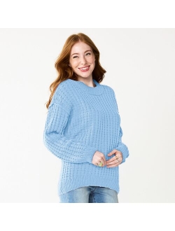 Juniors' SO Slouchy Crewneck Sweater